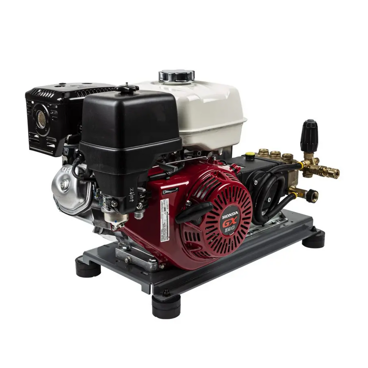 4,200 PSI 4.2 GPM Truck Mount Cold Water Gas Pressure Washer with Honda GX390 Engine and General Belt Drive Triplex Pump - B4213HTBGS
