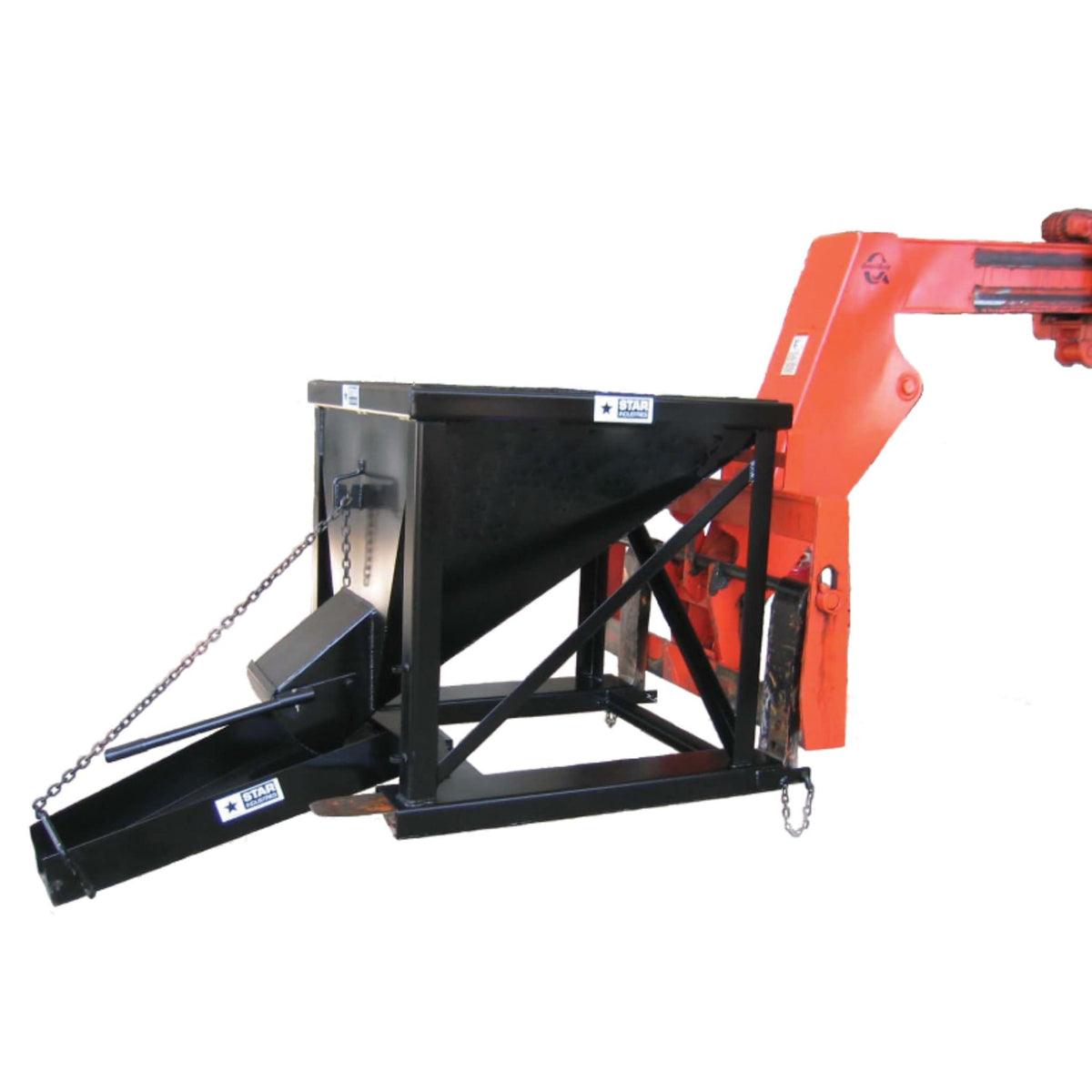 Star Industries Forklift Concrete Hopper w/ Swivel Chute